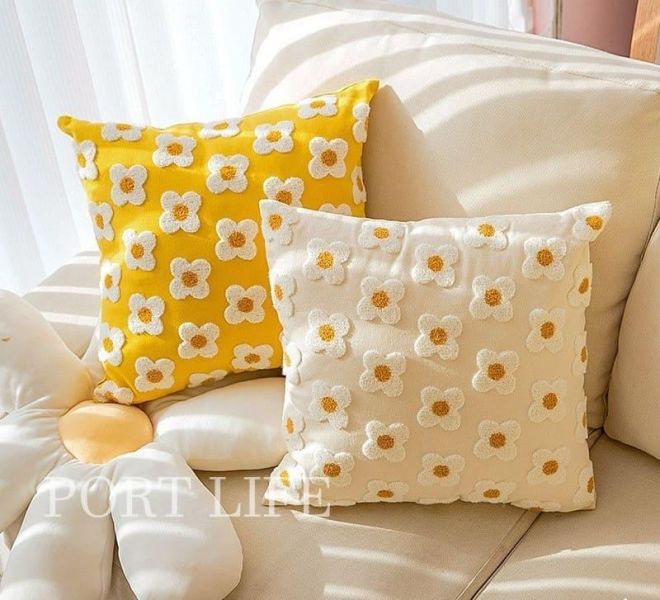 韓系奶油風 立體刺繡小花抱枕套 小花抱枕套 質感抱枕 沙發枕套 抱枕套 枕頭 可拆洗 抱枕 韓系奶油風,立體刺繡小花抱枕套,小花抱枕套,質感抱枕,沙發枕套,抱枕套,枕頭,可拆洗,抱枕,