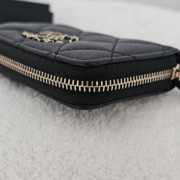 Chanel鑽扣雙C零錢包 Chanel 香奈兒包包 鑽扣雙C零錢包 ㄇ字零錢包黑荔枝 長盒子黑金羊皮 化妝盒 vanity21 藍色荔枝 小香腰包 CF WOC、精品包、名牌包、精品包推薦、精品二手包、經典款