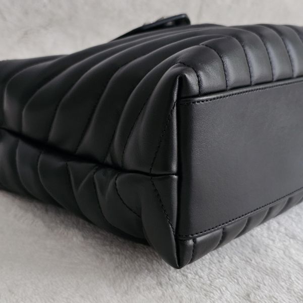 YSL loulou 黑銀兩用包 全新閒置 YSL Saint Laurent聖羅蘭精品包 loulou黑銀 流浪包、精品包、名牌包、精品包推薦、精品二手包、經典款