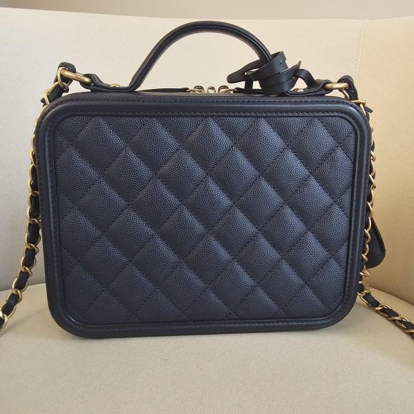 Chanel vanity21 藍色荔枝 Chanel 香奈兒包包 vanity21 藍色荔枝 小香腰包 CF WOC、精品包、名牌包、精品包推薦、精品二手包、經典款