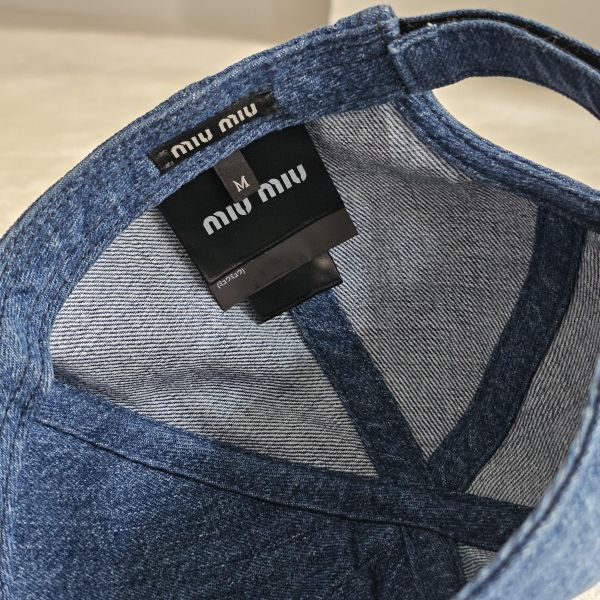 Miu Miu 牛仔棒球帽 全新閒置 Miu Miu精品 牛仔棒球帽  精品包、名牌包、精品包推薦、精品二手包、經典款