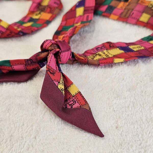 Hermes 絲巾1對 Hermes 愛馬仕包包 絲巾 領巾 菜籃子、精品包、名牌包、精品包推薦、精品二手包、經典款