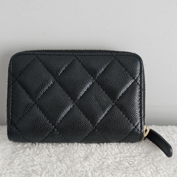 Chanel鑽扣雙C零錢包 Chanel 香奈兒包包 鑽扣雙C零錢包 ㄇ字零錢包黑荔枝 長盒子黑金羊皮 化妝盒 vanity21 藍色荔枝 小香腰包 CF WOC、精品包、名牌包、精品包推薦、精品二手包、經典款