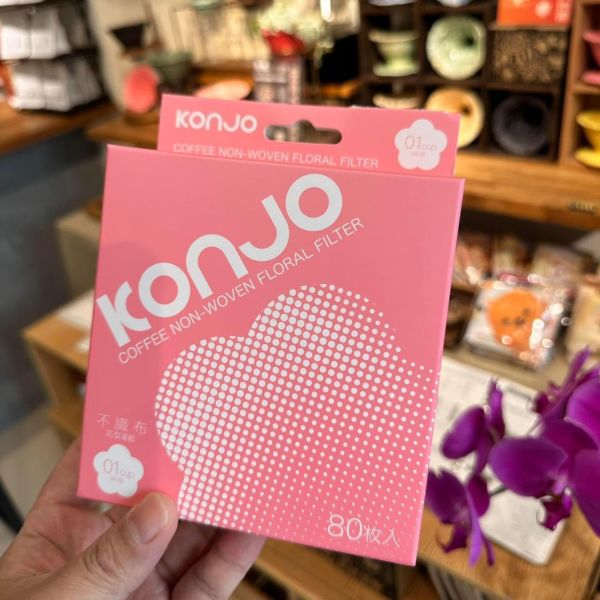《小旅行Cafe》konjo-不織布花濾紙(80入) 