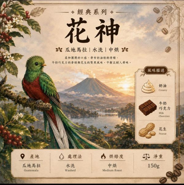 《小旅行Cafe》花神 - 奶油 | 牛奶巧克力 | 花生 