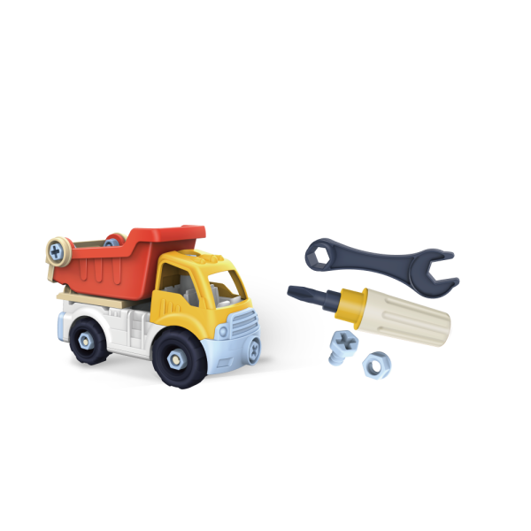 吉波鳥 益智拆裝系列 DIY拆裝工程車-砂石車 
