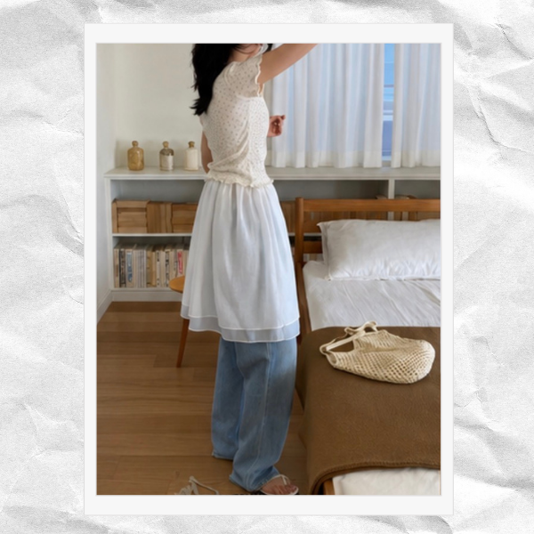 微透層次襯裙 