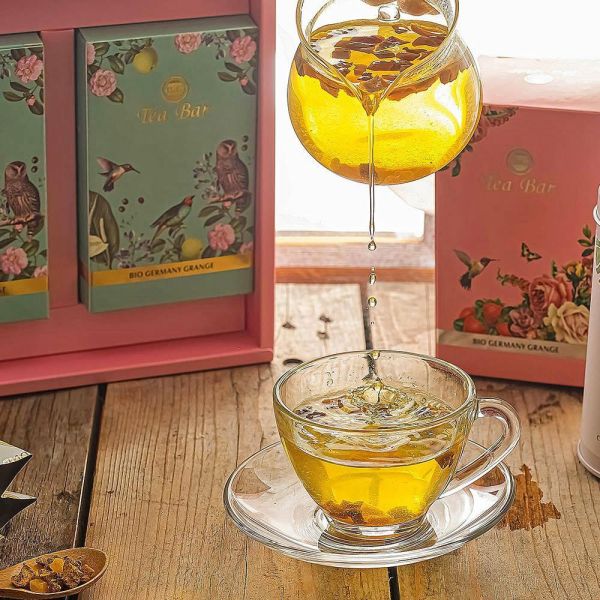 浪漫約定午茶禮盒C款(中瓶茶罐2入裝)【B&G德國農莊】 濾具組,茶葉禮盒,午茶禮盒,有機茶,禮物