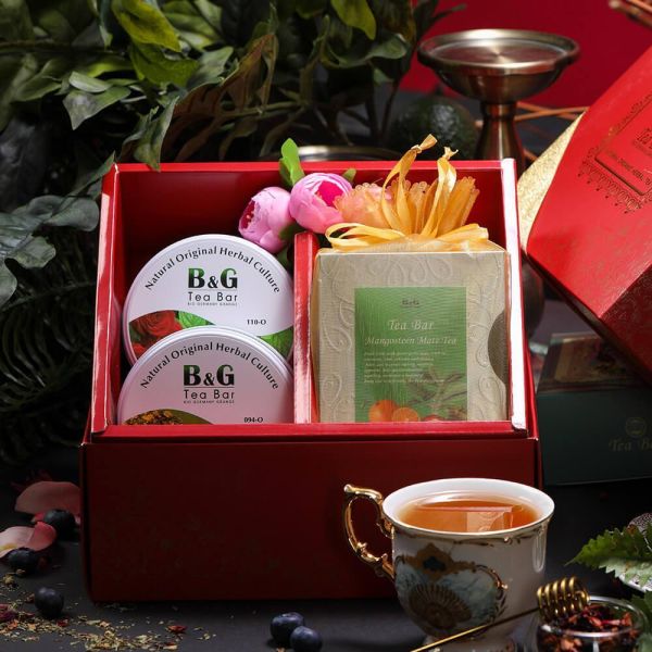 金縷緋紅午茶禮盒【B&G德國農莊】 養生,送禮,茶葉禮盒,茶包禮盒,有機茶