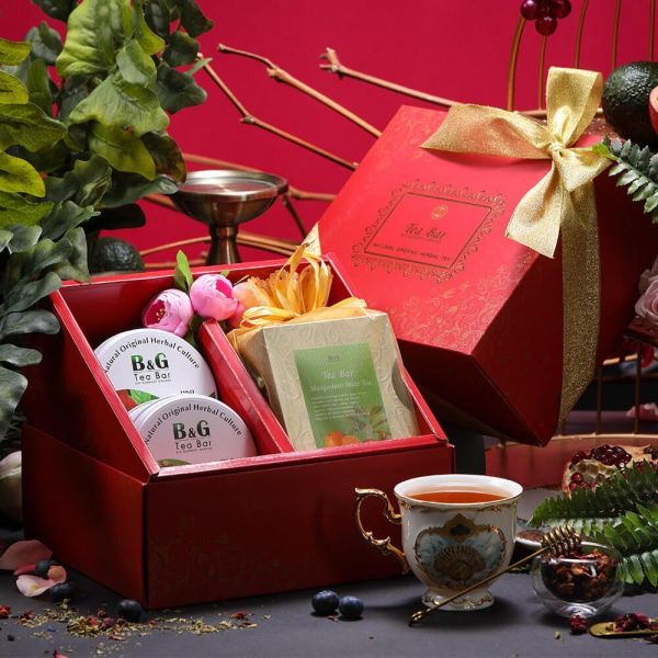 金縷緋紅午茶禮盒【B&G德國農莊】 養生,送禮,茶葉禮盒,茶包禮盒,有機茶