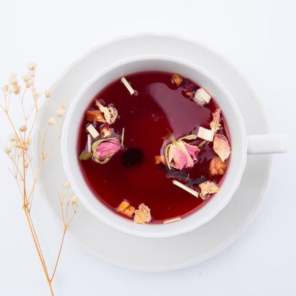 櫻桃玫瑰水果茶-中瓶(散茶)【B&G德國農莊】 玫瑰茶,果茶,美顏茶,果乾水,德國農莊