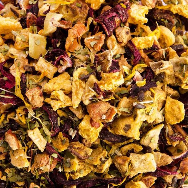 蜜桃瑪黛水果茶-中瓶(散茶)【B&G德國農莊】 好消化,瑪黛茶,水果茶,果茶,德國農莊
