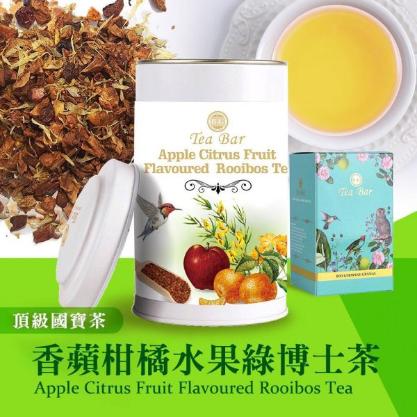 香蘋柑橘水果綠博士茶-中瓶(散茶)【B&G德國農莊】 經典中瓶茶罐,所有茶品