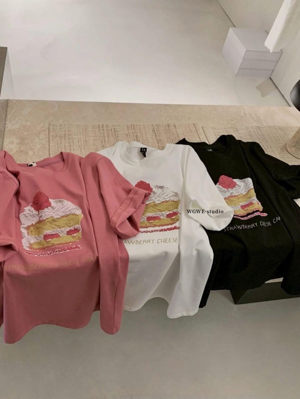 寬版蛋糕油畫棉tee-3色 寬版蛋糕油畫棉tee-3色