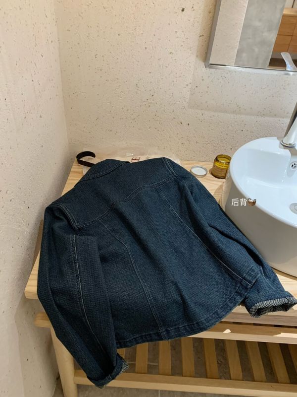 藍調時刻秋復古風做舊顯瘦鈕扣口袋外套 藍調時刻秋復古風做舊顯瘦鈕扣口袋外套