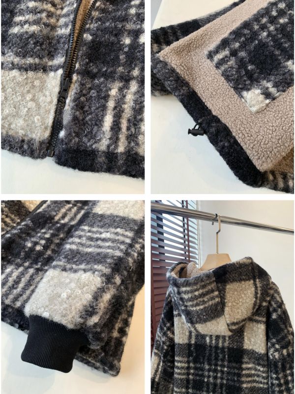 兩面穿 厚實保暖蓬鬆寬鬆羊捲毛落肩袖外套 兩面穿 厚實保暖蓬鬆寬鬆羊捲毛落肩袖外套