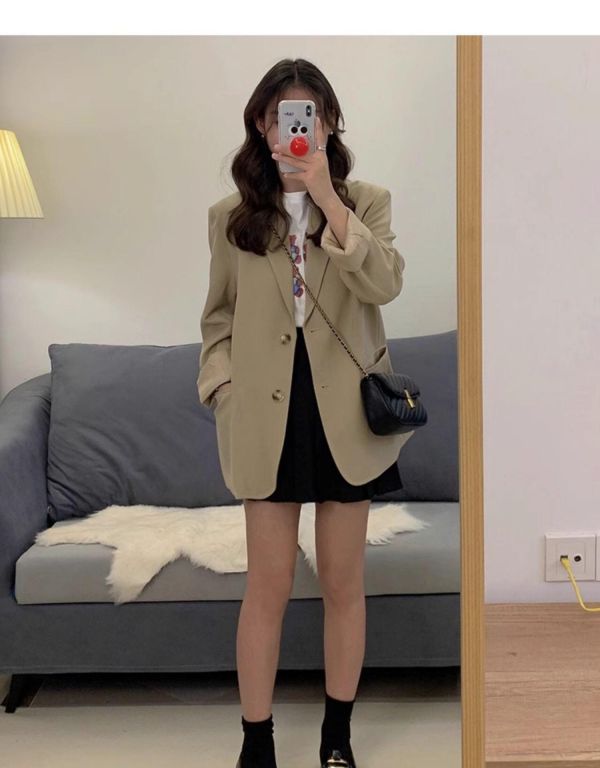 自帶挺度 薄款氣質休閒小西服-3色 自帶挺度 薄款氣質休閒小西服-3色