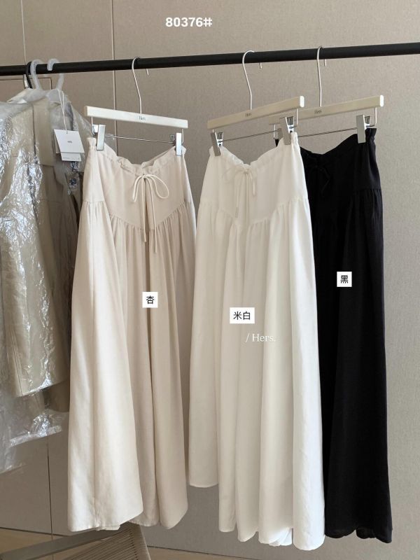 可調整腰圍 慵懶設計感寬鬆休閒闊腿褲-3色 可調整腰圍 慵懶設計感寬鬆休閒闊腿褲-3色