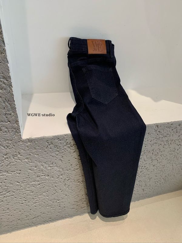 簡約風百搭彈力顯瘦九分小腳牛仔褲 簡約風百搭彈力顯瘦九分小腳牛仔褲