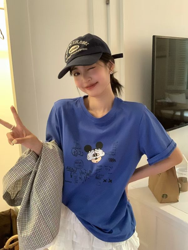 偷看米奇 超Q寬鬆休閒百搭T-3色 偷看米奇 超Q寬鬆休閒百搭T-3色