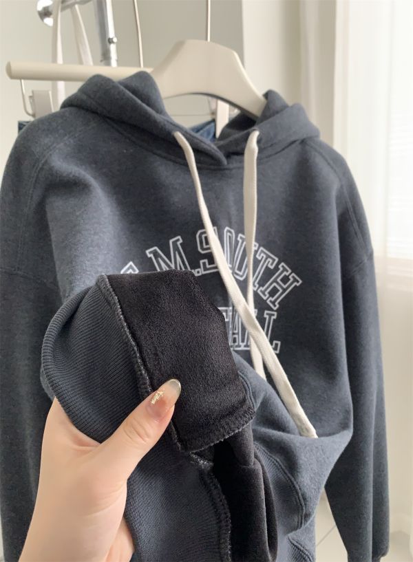 美式復古加絨連帽保暖棉衣-3色 美式復古加絨連帽保暖棉衣-3色