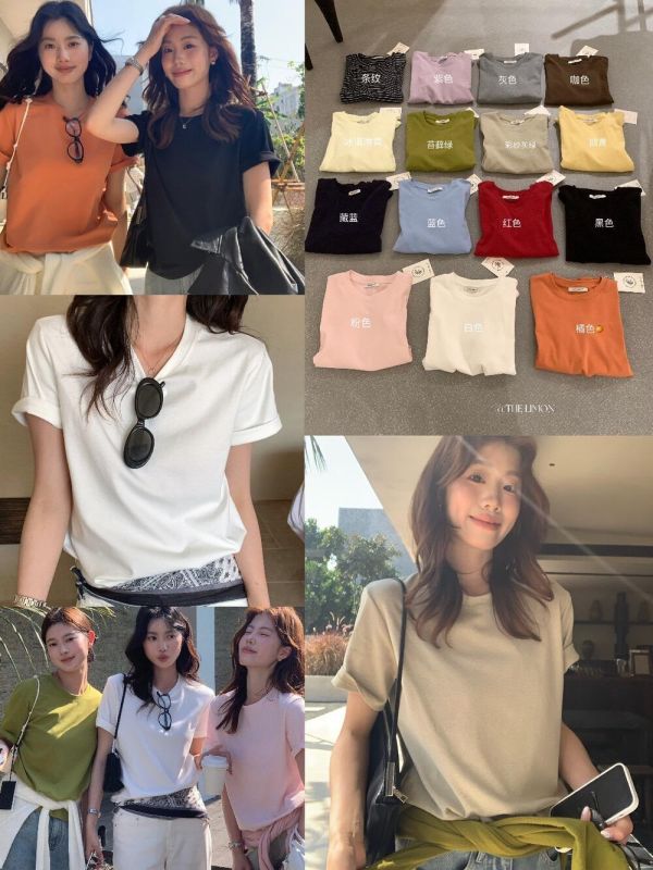 人氣基本款包色必備款～洋氣百搭T-15色 人氣基本款包色必備款～洋氣百搭T-15色