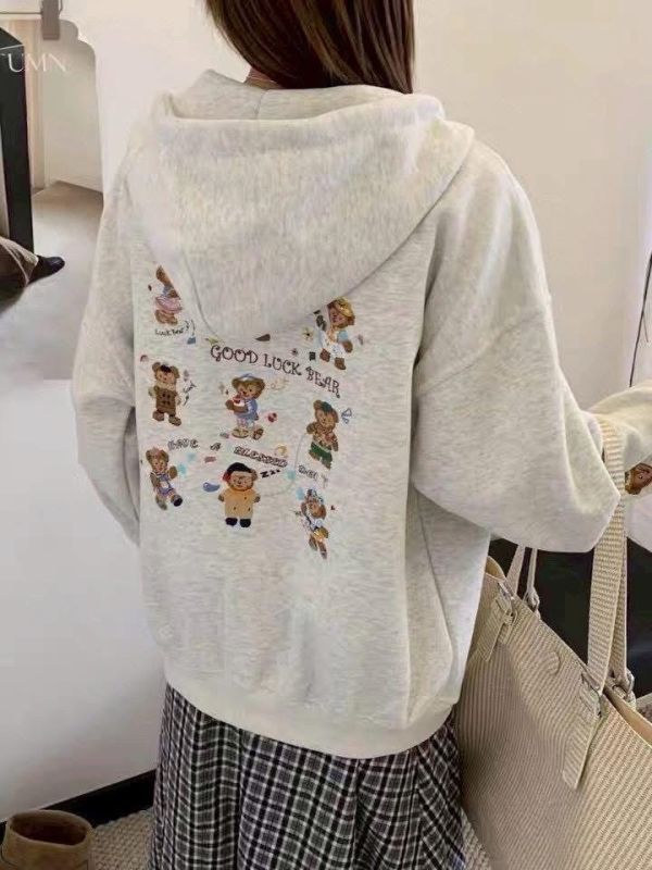 重工達菲熊刺繡連帽外套 重工達菲熊刺繡連帽外套