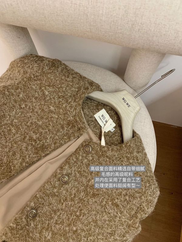 毛呢小香風韓系千金加厚上衣外套-4色 毛呢小香風韓系千金加厚上衣外套-4色