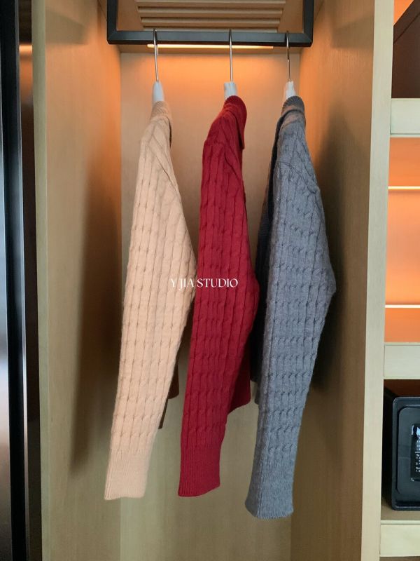 韓系溫柔風寬鬆麻花氣質毛衣開衫-3色 韓系溫柔風寬鬆麻花氣質毛衣開衫-3色