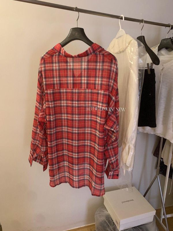 不悶熱超薄格紋百搭防曬襯衫 不悶熱超薄格紋百搭防曬襯衫