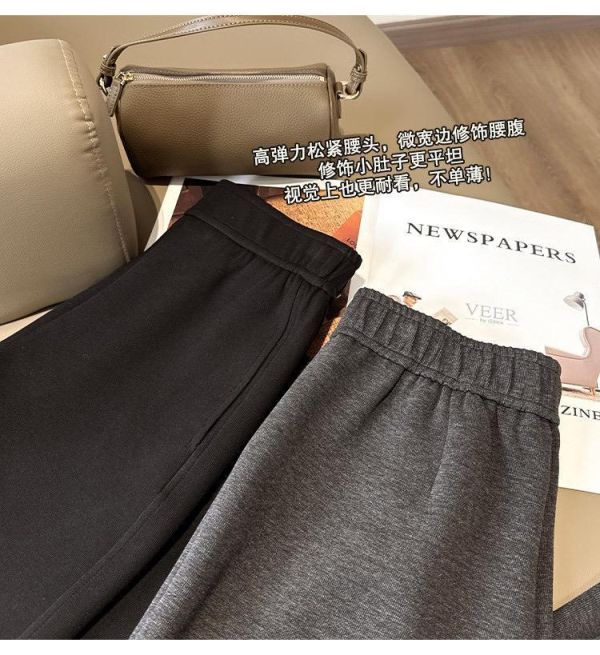 立體走線 自然垂感好穿遮肉顯瘦休閒褲-2色 立體走線 自然垂感好穿遮肉顯瘦休閒褲-2色