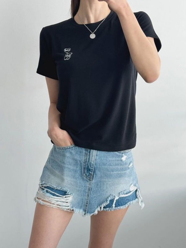 簡約熊熊愛心舒適tee-3色 簡約熊熊愛心舒適tee-3色