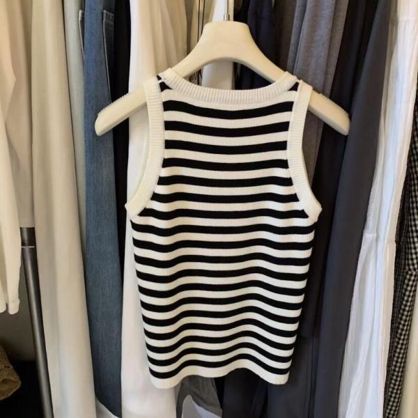 休閒風清新設計感無袖針織背心-6色 休閒風清新設計感無袖針織背心-6色