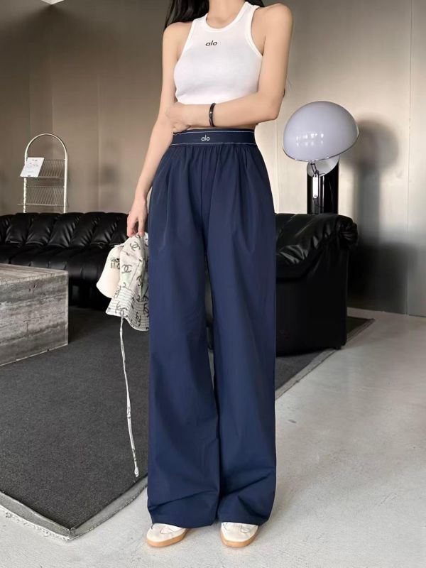 長腿神褲薄款寬鬆 休閒直筒運動鬆緊腰速乾闊腿褲-5色 長腿神褲薄款寬鬆 休閒直筒運動鬆緊腰速乾闊腿褲-5色