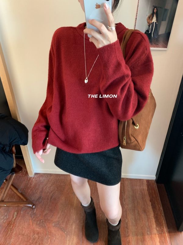 每個顏色都好看 簡約圓領針織上衣-11色 每個顏色都好看 簡約圓領針織上衣-11色