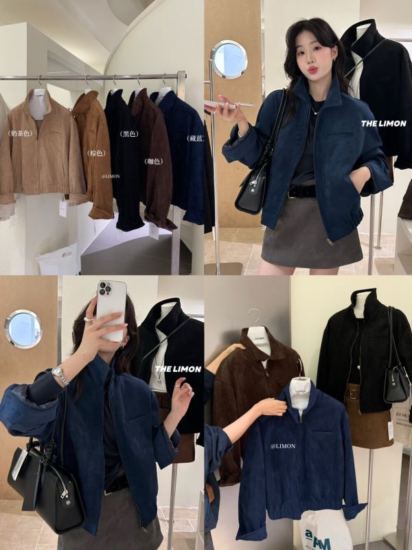 復古寬鬆羊津絨休閒工裝夾克外套-5色 復古寬鬆羊津絨休閒工裝夾克外套-5色