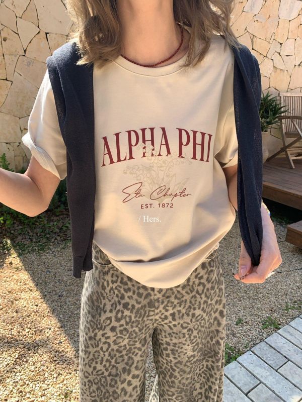 質感印花休閒字母上衣-2色 質感印花休閒字母上衣-2色