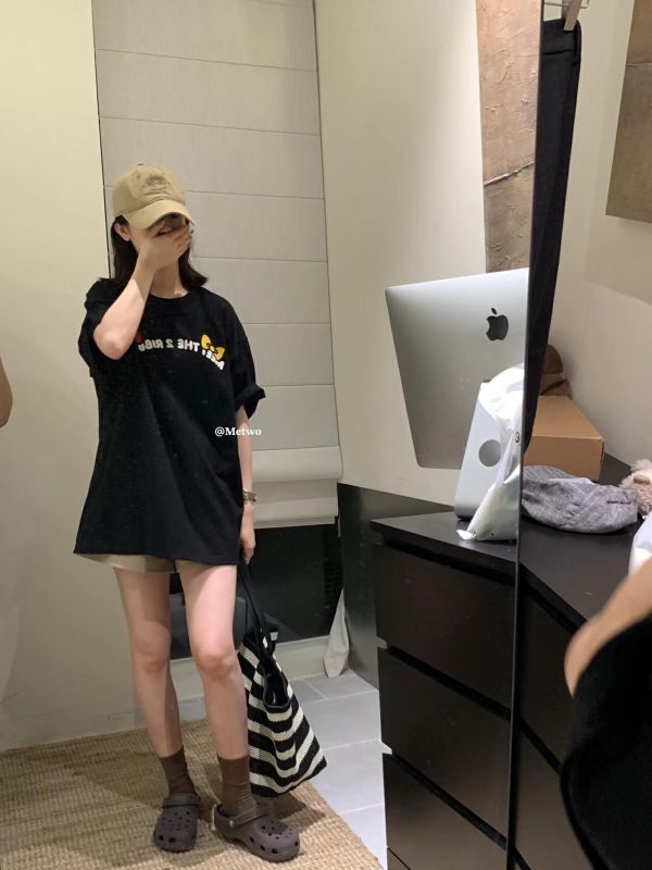 休閒風kitty貓系列卡通寬鬆t恤 休閒風kitty貓系列卡通寬鬆t恤