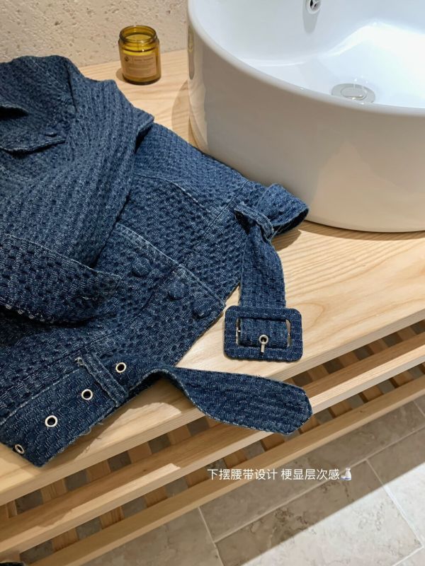 重工編織肌理感水洗百搭翻領牛仔外套 重工編織肌理感水洗百搭翻領牛仔外套