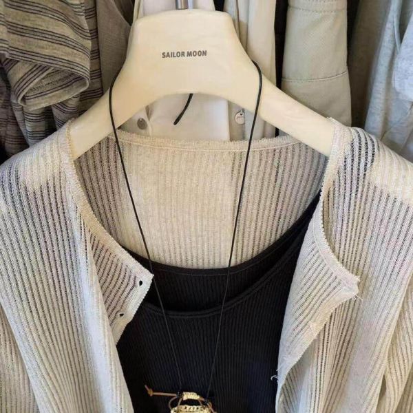 多色 鏤空薄款百搭針織開衫 多色 鏤空薄款百搭針織開衫