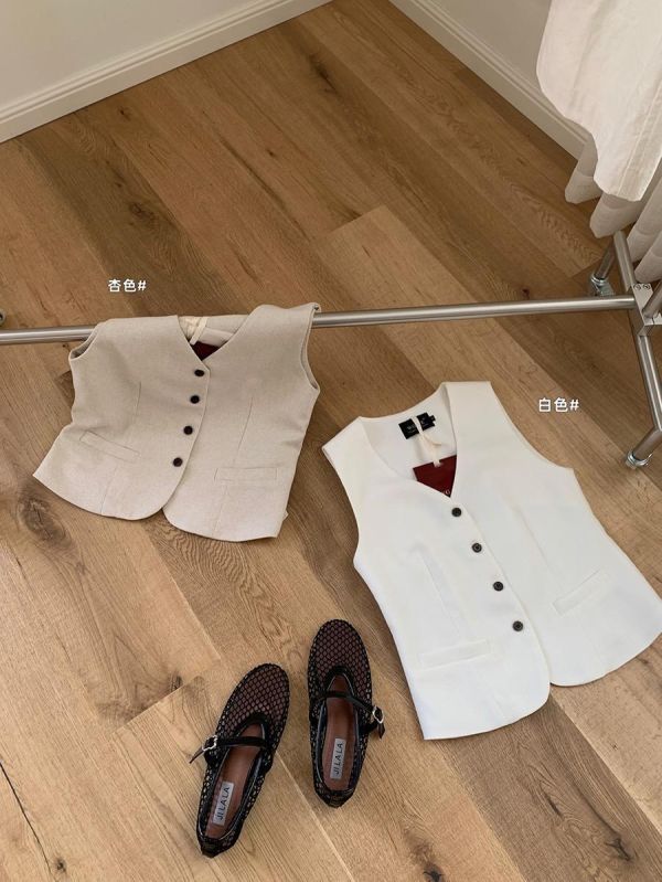 法式老錢風高級感氣質背心-2色 法式老錢風高級感氣質背心-2色