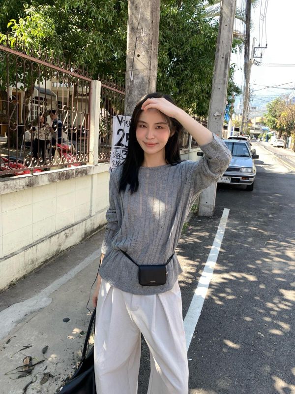 溫柔白月光氣質設計感針織衫-4色 溫柔白月光氣質設計感針織衫-4色