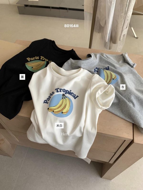 質感印花休閒圓領T恤-3色 質感印花休閒圓領T恤-3色