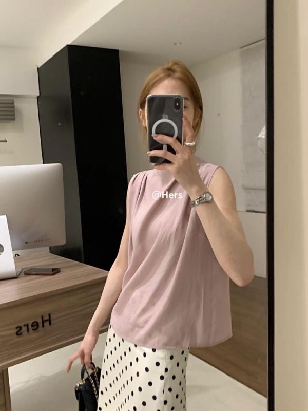 溫柔淑女 天絲捏摺女人味氣質優雅百搭上衣-4色 溫柔淑女 天絲捏摺女人味氣質優雅百搭上衣-4色