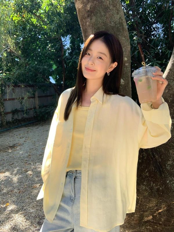 韓系簡約多巴胺基礎寬鬆襯衫上衣-10色 韓系簡約多巴胺基礎寬鬆襯衫上衣-10色