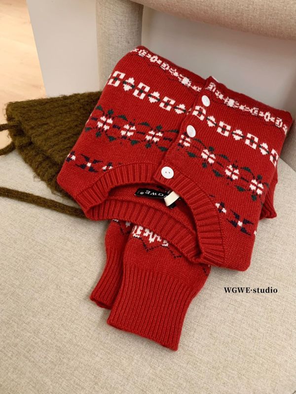 費爾島提花修身針織開衫 費爾島提花修身針織開衫