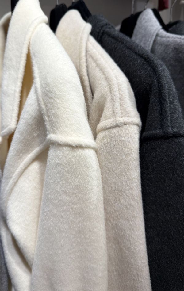 Korea 高級感翻領羊絨大衣-4色 Korea 高級感翻領羊絨大衣-4色