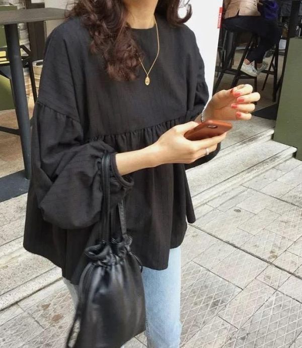 顯瘦澎澎袖娃娃衫 顯瘦澎澎袖娃娃衫