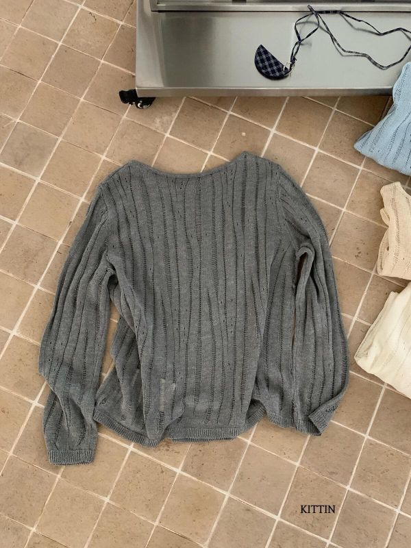 溫柔白月光氣質設計感針織衫-4色 溫柔白月光氣質設計感針織衫-4色