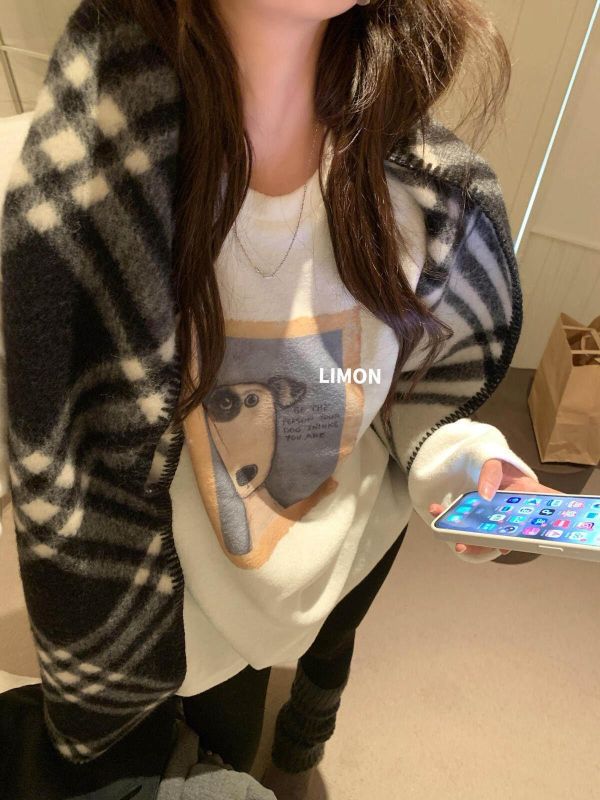 大版加厚小狗美式長版上衣 大版加厚小狗美式長版上衣